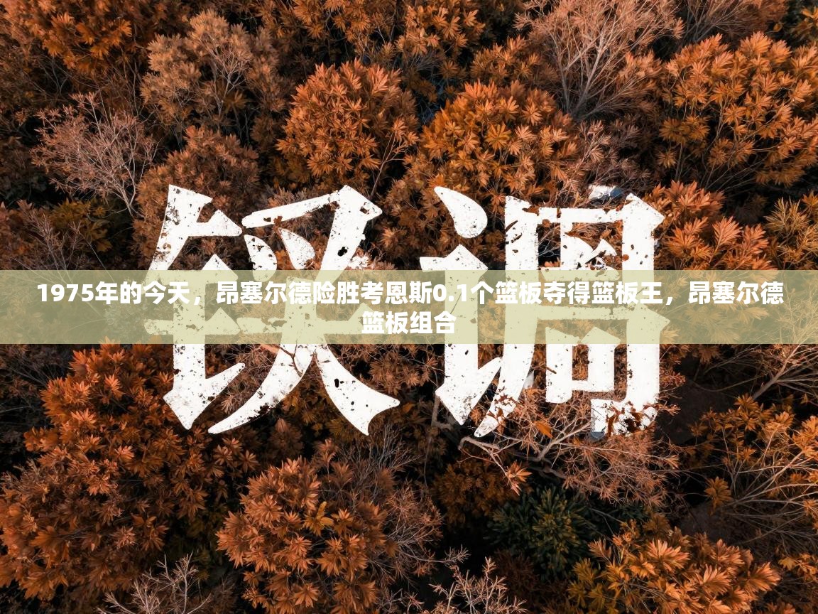 1975年的今天，昂塞尔德险胜考恩斯0.1个篮板夺得篮板王，昂塞尔德篮板组合  第1张